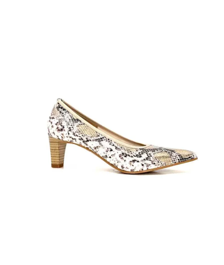 qootum- modascoop Qootum 13920 Cuir Platina*Femme Escarpins