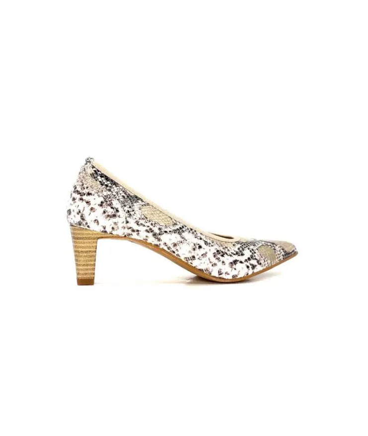 qootum- modascoop Qootum 13920 Cuir Platina*Femme Escarpins