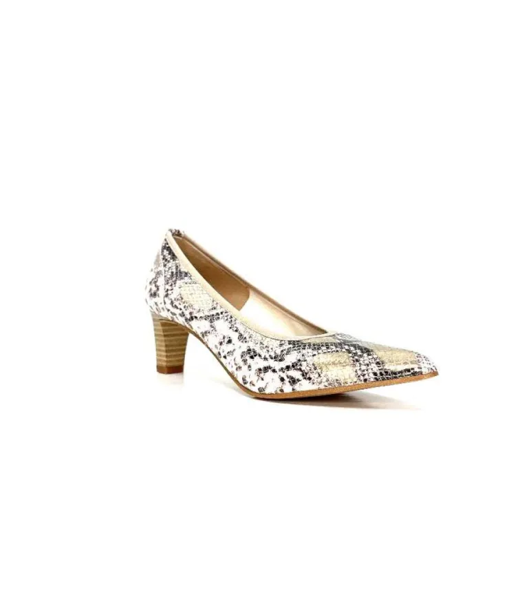 qootum- modascoop Qootum 13920 Cuir Platina*Femme Escarpins