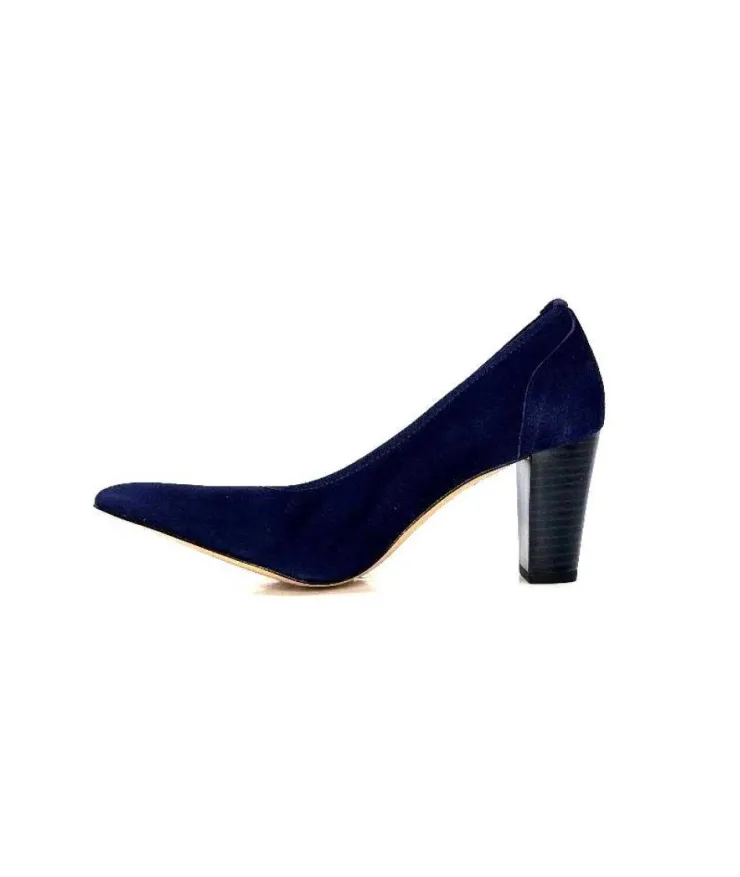 qootum- modascoop Qootum 13500 Daim Marine*Femme Escarpins