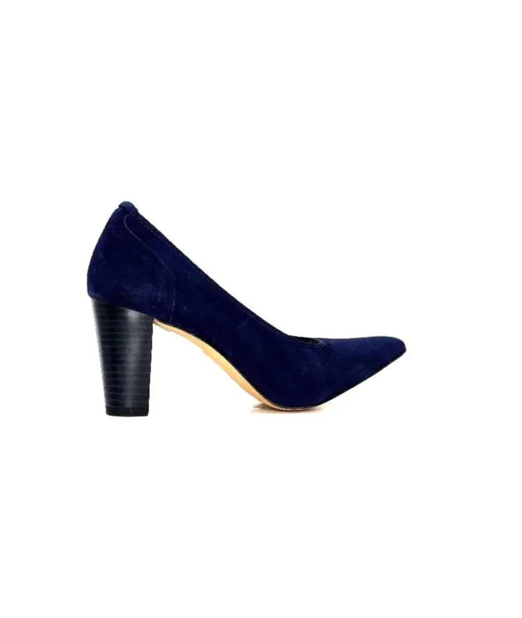 qootum- modascoop Qootum 13500 Daim Marine*Femme Escarpins