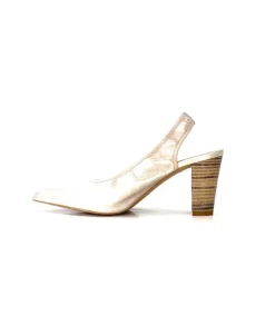 qootum- modascoop Qootum 13940 Luna Cuir Beige*Femme Escarpins