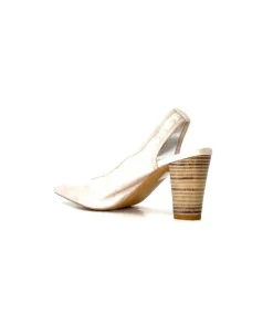 qootum- modascoop Qootum 13940 Luna Cuir Beige*Femme Escarpins