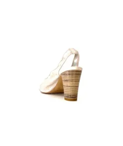 qootum- modascoop Qootum 13940 Luna Cuir Beige*Femme Escarpins