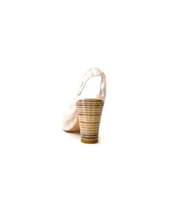 qootum- modascoop Qootum 13940 Luna Cuir Beige*Femme Escarpins