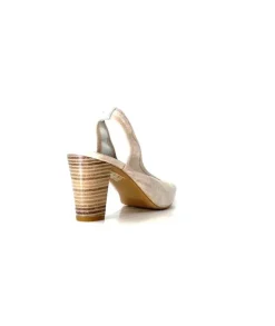 qootum- modascoop Qootum 13940 Luna Cuir Beige*Femme Escarpins