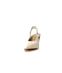 qootum- modascoop Qootum 13940 Luna Cuir Beige*Femme Escarpins