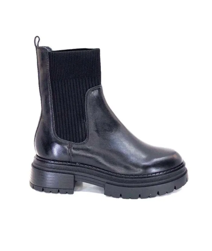 Regarde Le Ciel Blazey 01 Cuir Noir*Femme Bottines