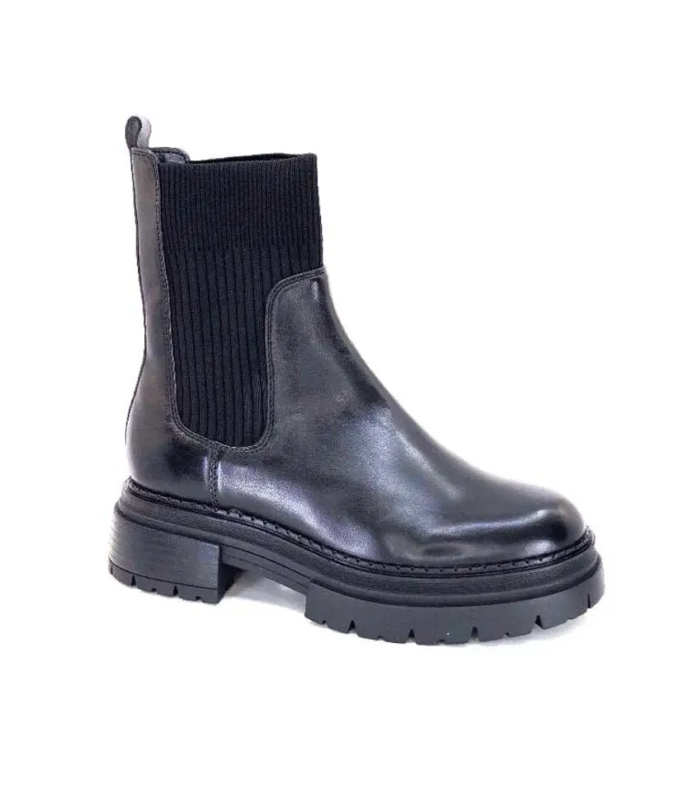 Regarde Le Ciel Blazey 01 Cuir Noir*Femme Bottines
