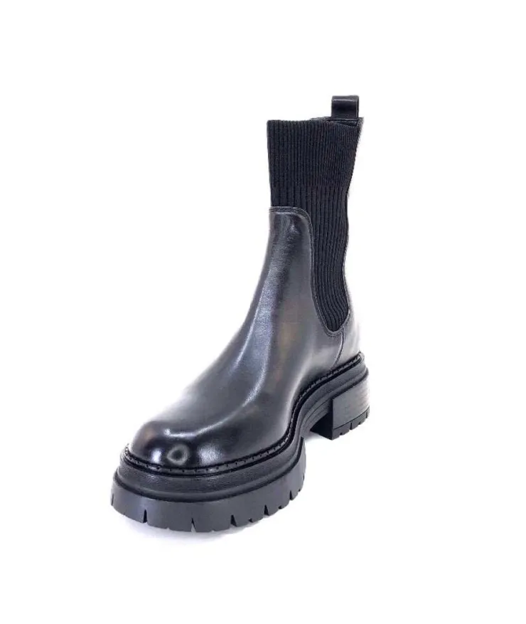 Regarde Le Ciel Blazey 01 Cuir Noir*Femme Bottines