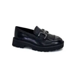 Regarde Le Ciel Dalia 06 Cuir Noir*Femme Mocassins