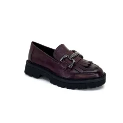 Regarde Le Ciel Dalia 06 Cuir Bordeaux*Femme Mocassins