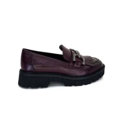 Regarde Le Ciel Dalia 06 Cuir Bordeaux*Femme Mocassins