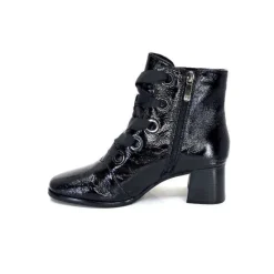 Regarde Le Ciel Ines 65 Cuir Vernis Noir*Femme Bottines