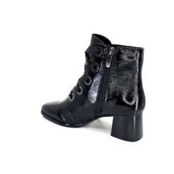 Regarde Le Ciel Ines 65 Cuir Vernis Noir*Femme Bottines