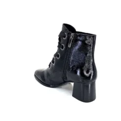 Regarde Le Ciel Ines 65 Cuir Vernis Noir*Femme Bottines