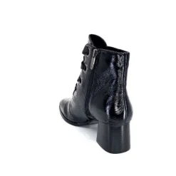 Regarde Le Ciel Ines 65 Cuir Vernis Noir*Femme Bottines