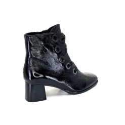 Regarde Le Ciel Ines 65 Cuir Vernis Noir*Femme Bottines