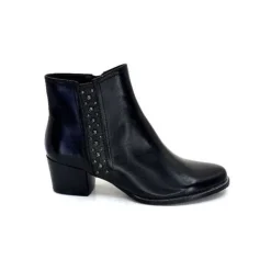 Regarde Le Ciel Isabel 56 Delice Cuir Noir*Femme Bottines