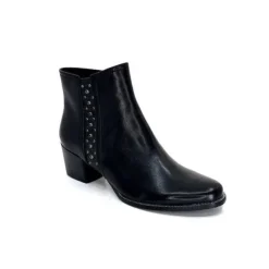 Regarde Le Ciel Isabel 56 Delice Cuir Noir*Femme Bottines