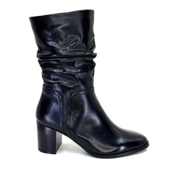 Regarde Le Ciel Johan 11 Cuir Noir*Femme Bottines