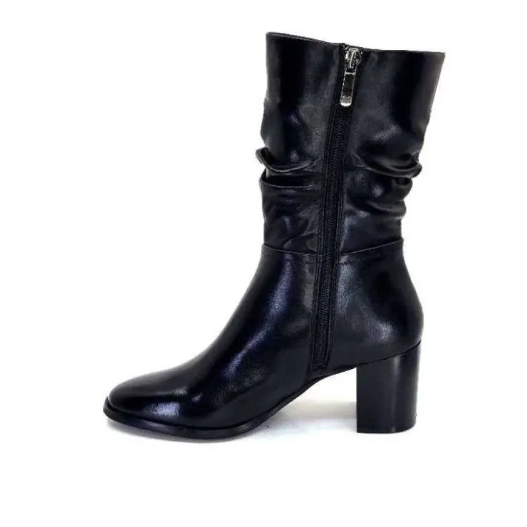 Regarde Le Ciel Johan 11 Cuir Noir*Femme Bottines