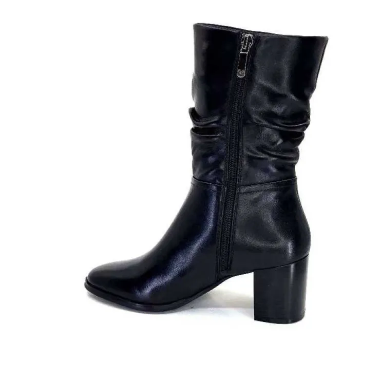 Regarde Le Ciel Johan 11 Cuir Noir*Femme Bottines