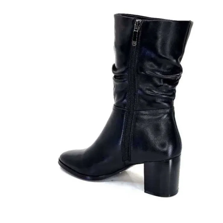 Regarde Le Ciel Johan 11 Cuir Noir*Femme Bottines