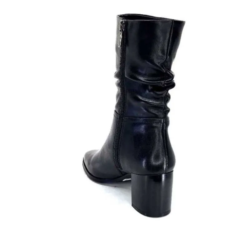 Regarde Le Ciel Johan 11 Cuir Noir*Femme Bottines