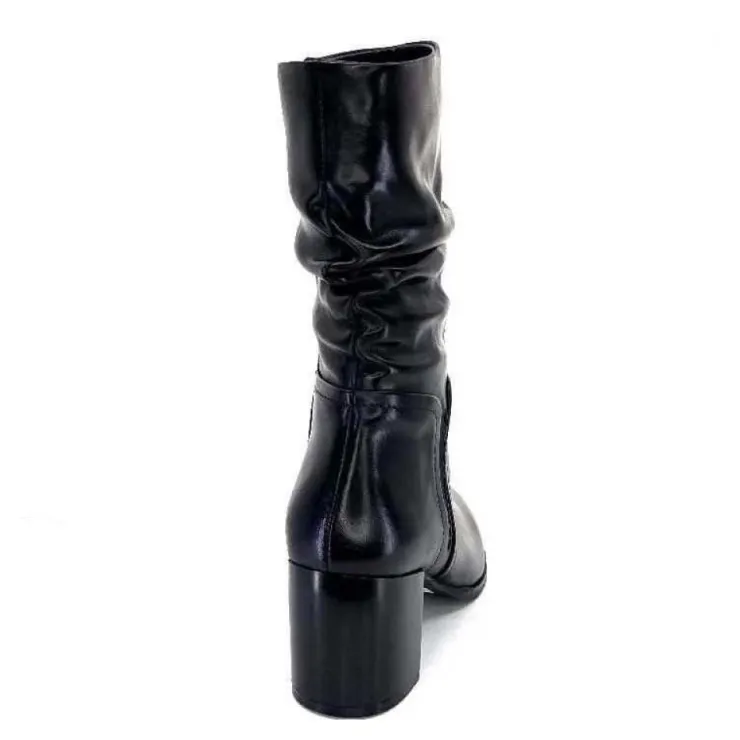 Regarde Le Ciel Johan 11 Cuir Noir*Femme Bottines