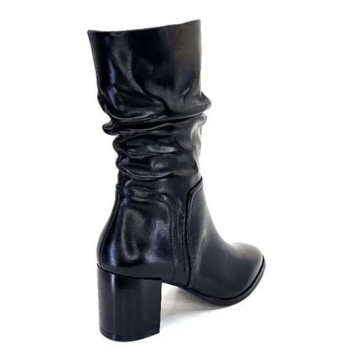 Regarde Le Ciel Johan 11 Cuir Noir*Femme Bottines