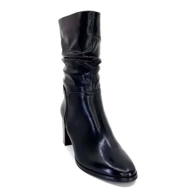 Regarde Le Ciel Johan 11 Cuir Noir*Femme Bottines