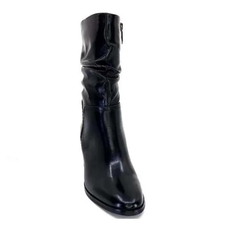 Regarde Le Ciel Johan 11 Cuir Noir*Femme Bottines