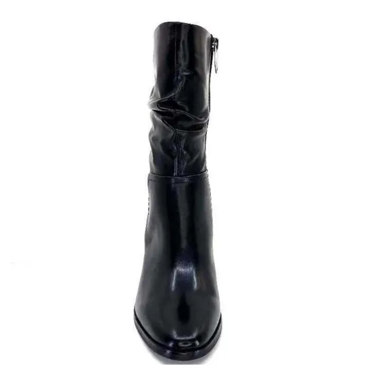 Regarde Le Ciel Johan 11 Cuir Noir*Femme Bottines