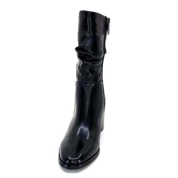Regarde Le Ciel Johan 11 Cuir Noir*Femme Bottines