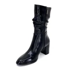 Regarde Le Ciel Johan 11 Cuir Noir*Femme Bottines