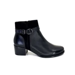 Regarde Le Ciel Jolene 23 Cuir Noir*Femme Bottines