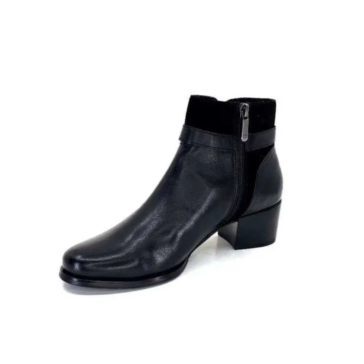 Regarde Le Ciel Jolene 23 Cuir Noir*Femme Bottines
