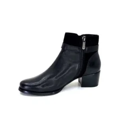 Regarde Le Ciel Jolene 23 Cuir Noir*Femme Bottines