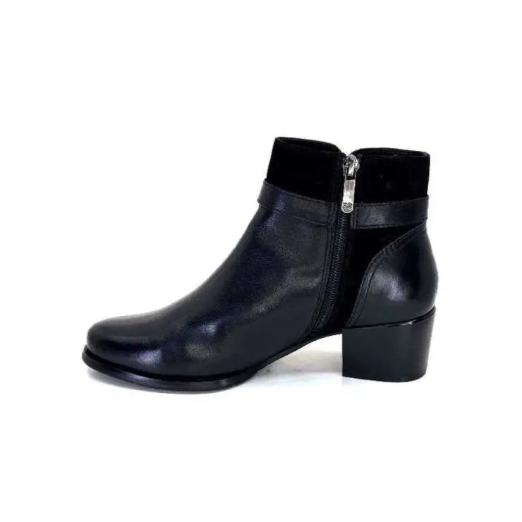 Regarde Le Ciel Jolene 23 Cuir Noir*Femme Bottines