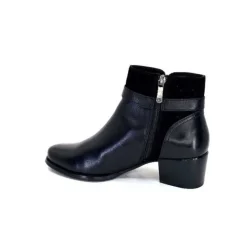 Regarde Le Ciel Jolene 23 Cuir Noir*Femme Bottines