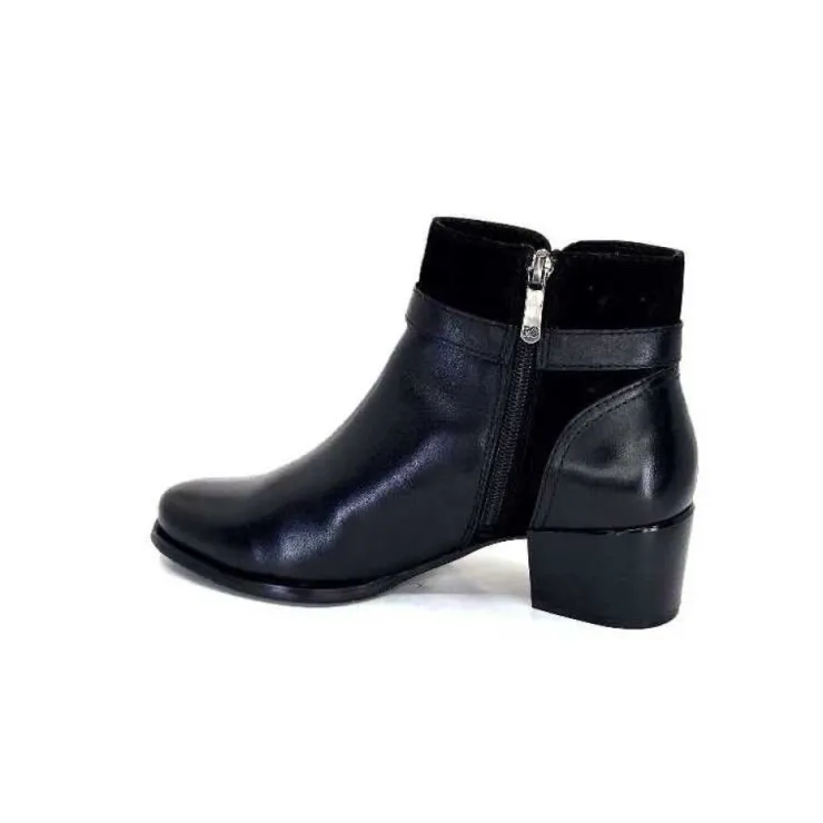 Regarde Le Ciel Jolene 23 Cuir Noir*Femme Bottines