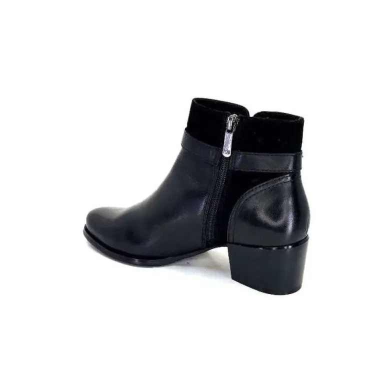 Regarde Le Ciel Jolene 23 Cuir Noir*Femme Bottines