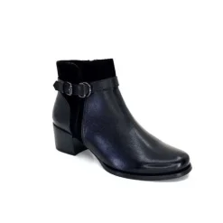 Regarde Le Ciel Jolene 23 Cuir Noir*Femme Bottines