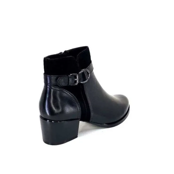 Regarde Le Ciel Jolene 23 Cuir Noir*Femme Bottines