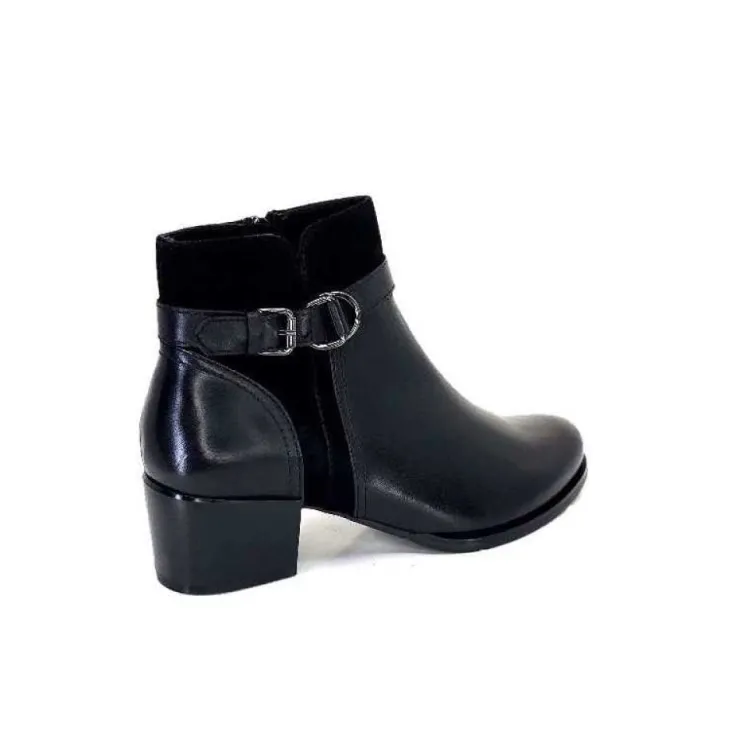Regarde Le Ciel Jolene 23 Cuir Noir*Femme Bottines