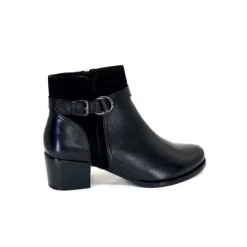 Regarde Le Ciel Jolene 23 Cuir Noir*Femme Bottines