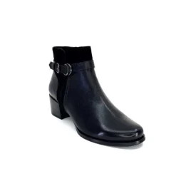 Regarde Le Ciel Jolene 23 Cuir Noir*Femme Bottines