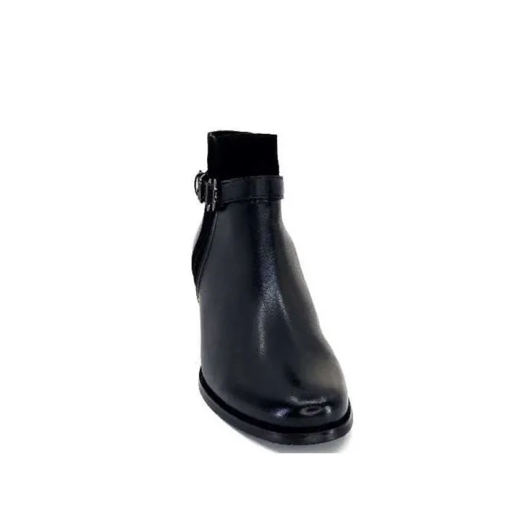 Regarde Le Ciel Jolene 23 Cuir Noir*Femme Bottines