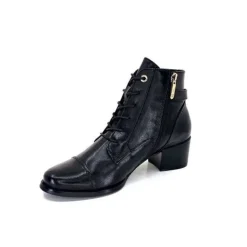 Regarde Le Ciel Jolene 04 Delice Cuir Noir*Femme Bottines